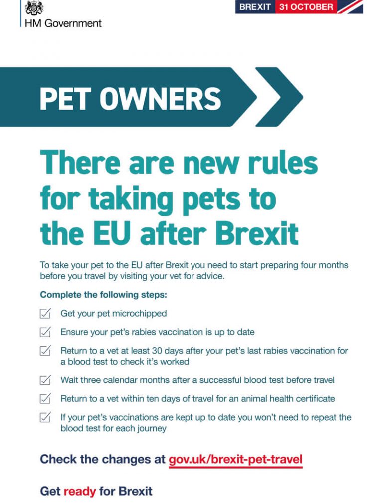 Pet Owners - Travelling after Brexit