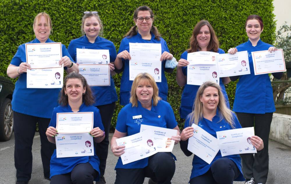 Receptionists gain awards